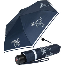 Дитяча кишенькова парасолька Knirps 4Kids світловідбиваюча зі світловідбиваючою облямівкою та світловідбиваючими динозаврами - Великий