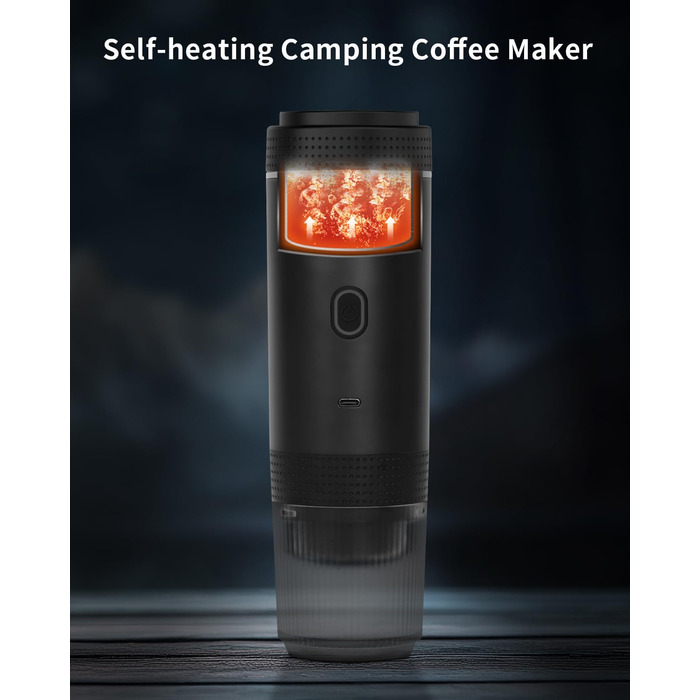 Портативна електрична кавомашина EVERANGE для еспресо та капсул, з LCD-дисплеєм (зелена)