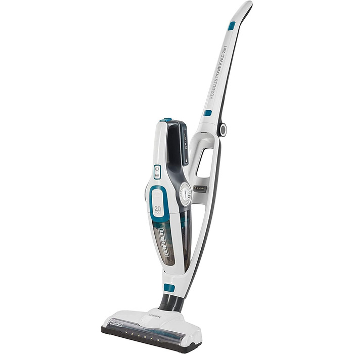 Акумуляторний пилосос Leifheit Regulus PowerVac 2in1, бездротовий до 40 хв, без мішка, з ручним пилососом, акумулятор 20В