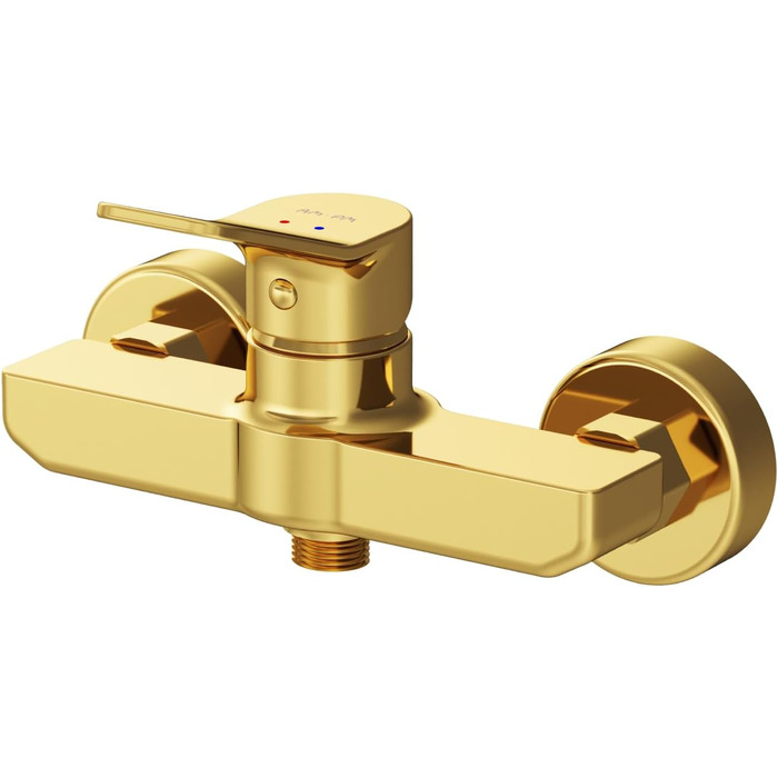 Змішувач для ванни AM.PM X-Joy чорного матового кольору з виливом, одноручний, для ванни та душу, FXA10022