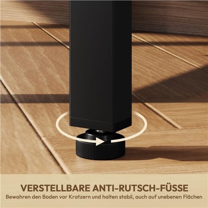 Кутовий стіл Yaheetech L-подібний з розетками 120x68 см, геймерський стіл з тримачем для монітора, 4 шухляди, 2 полиці, кишенька для зберігання, для дому/офісу (чорний)