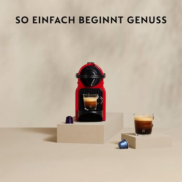 Кавомашина Nespresso Krups Inissia XN1001, білий колір, компактна, з регулюванням об'єму кави