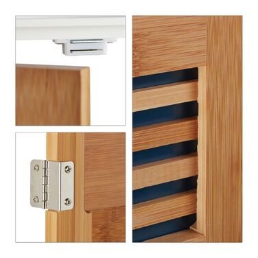 Підставка під раковину Relaxdays з бамбуковими дверцятами