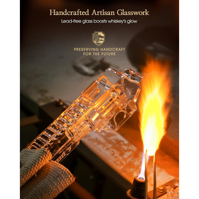 Набір для віскі Kollea з декальком та келихом у формі гранати, подарунок для чоловіків, батька, друга, військових, прозорий
