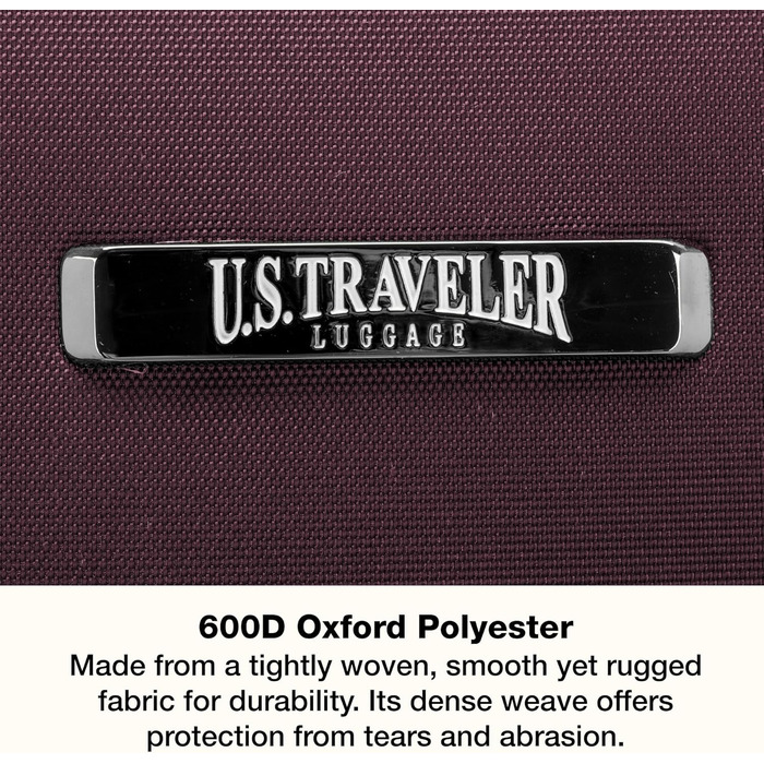 Чемодан U.S. Traveler Anzio Softside Розширюваний Spinner, 22 дюйми, блакитно-зелений