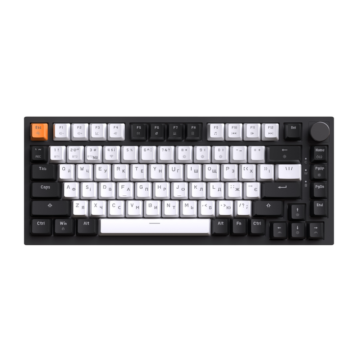 Бездротова механічна клавіатура GamePro Asgard Valhalla (MK160B Pro) 75% QLAB orange switches
