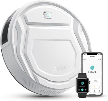 Робот-пилосос LEFANT M210P: потужний, для твердих підлог, з Wi-Fi, Bluetooth, Alexa, 2200Pa, без функції вологого прибирання