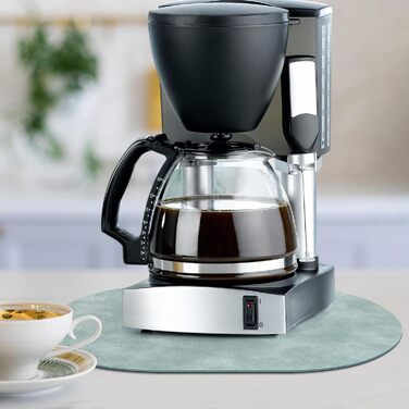 Підставки під тарілки ADRIMER, 6 шт., водонепроникні, миючіся, PU, 30.5 x 43.2 см, блакитні