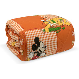 Зимова ковдра Nada Home Disney Caleffi Міккі Маус, односпальне ліжко, 5915 односпальне ліжко помаранчеве