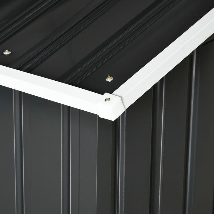 Металевий навіс для робота-газонокосарки, стійкий до іржі, 86 x 100 x 63 см, темно-сірий