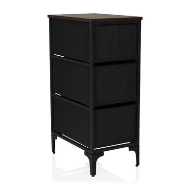 Комод AMERIKO S 45x30x77см 3 шухляди різнокольорові hjh LIVING