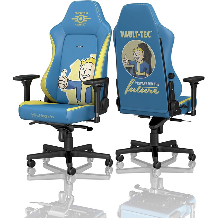 Крісло ігрове Noblechairs Hero Fallout Vault-Tec Edition – PU шкіра, до 150 кг, ергономічне, для дому та офісу