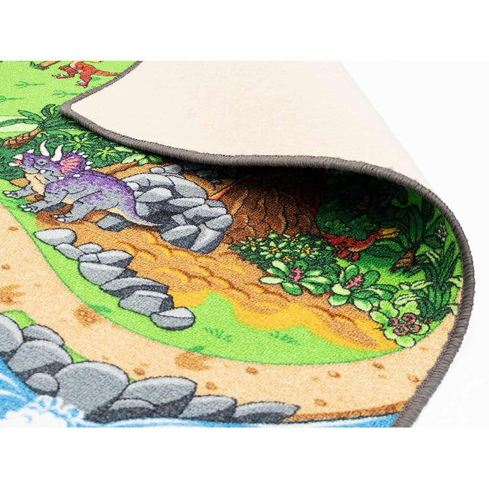 Дитячий килимок Primaflor-міцний ігровий килимок-високоякісний килимок для дитячої кімнати - ігровий килимок для хлопчиків/дівчаток ДИНОЗАВР - 160x200 см 160 х 200 см Динозавр