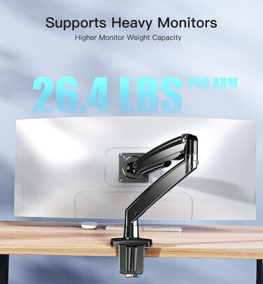 Кріплення для монітора HUANUO, 13-40 дюймів, регульований, USB, VESA 75/100 мм