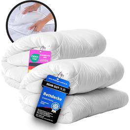 Ковдра DreamHome 135x200 см на 4 сезони - Оeko-Tex сертифікована, адаптована стегальна ковдра 135x200 см - літня та зимова ковдра - ковдра на всі сезони