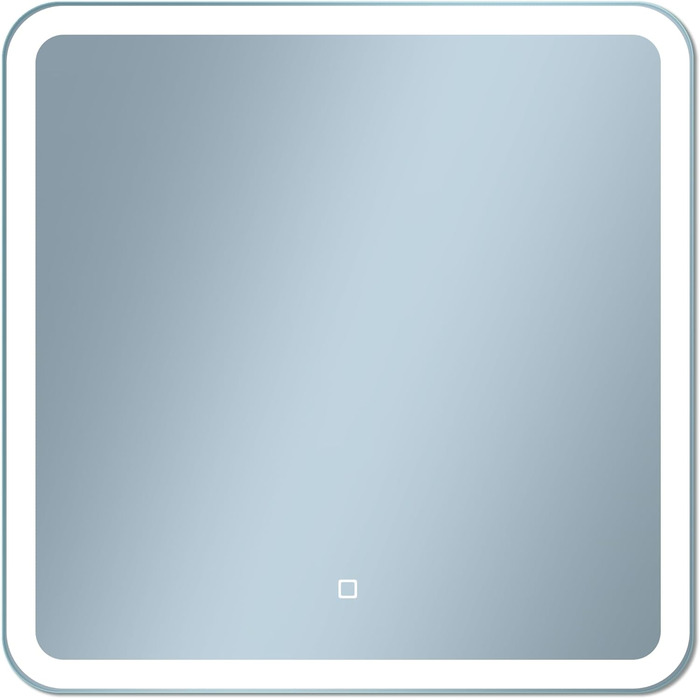 Дзеркало для ванної кімнати 60 см квадратне з LED-підсвічуванням, сенсорне керування