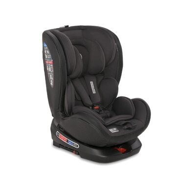 Автокрісло Lorelli Nebula, зростаюче автокрісло з Isofix - група 0/1/2/3 (0-36 кг), дитяче крісло, регульований підголівник у 8 положеннях, поворот на 360 градусів, 5-точковий ремінь безпеки, чорний чорний