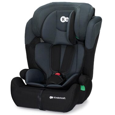 Дитяче автокрісло Kinderkraft COMFORT UP I-SIZE, дитяче автокрісло, дитяче крісло, одне автокрісло для дітей від 76-150 см, 5-точковий ремінь безпеки, регульований підголівник, ECE R129/03, чорний чорний COMFORT UP i-Size одномісний