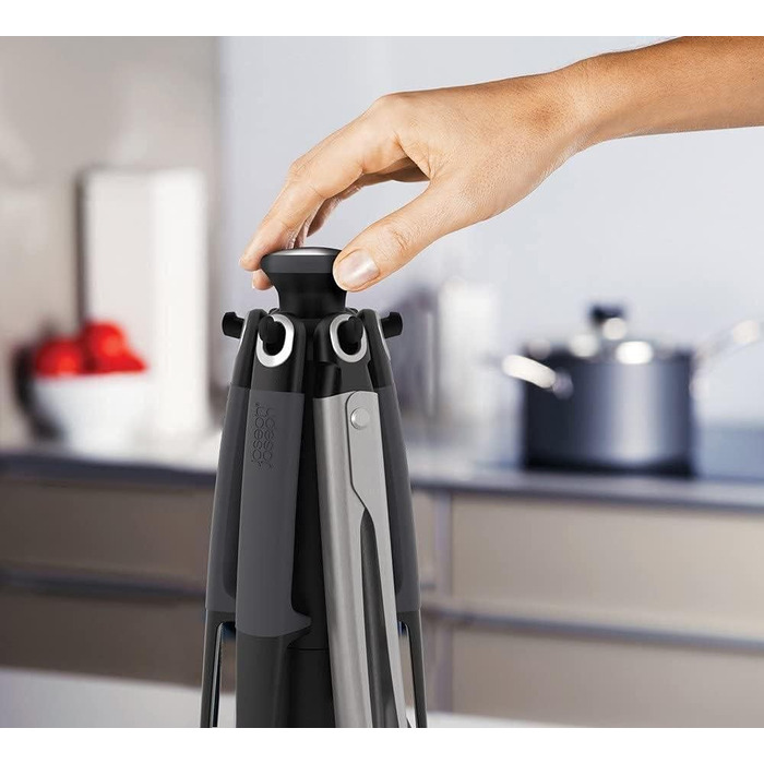 Набір кухонних аксесуарів Joseph Joseph Elevate, 6 предметів, сірий (з щипцями)