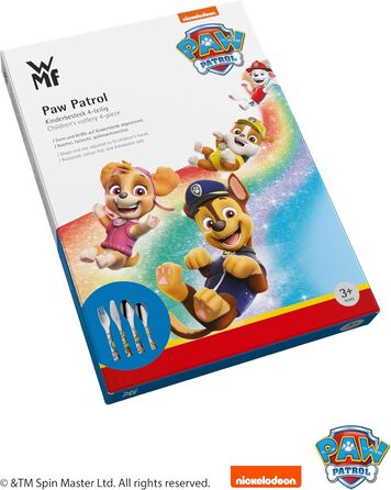 Дитячий набір столових приборів Paw Patrol від WMF з гравіюванням імені - 4 шт.