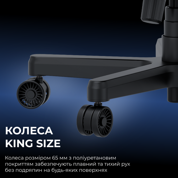 Крісло ігрове Anda Seat Kaiser 3E Dark Grey Fabric Size XL