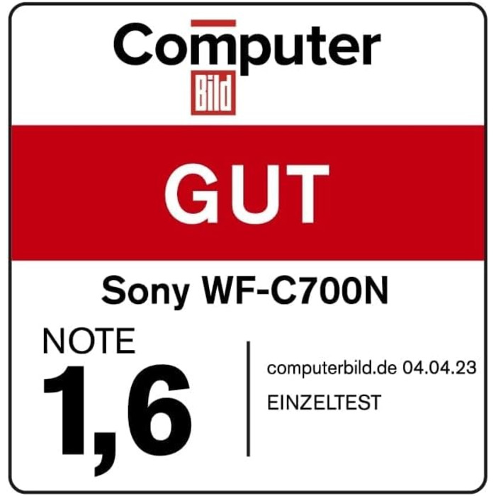 Бездротові навушники Sony WF-C700N Bluetooth із шумозаглушенням, IPX4, акумулятор 20 год, швидка зарядка, лаванда