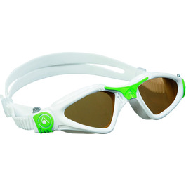 Компактна маска для плавання Aquasphere Kayenne біле/зелене/прозоре скло
