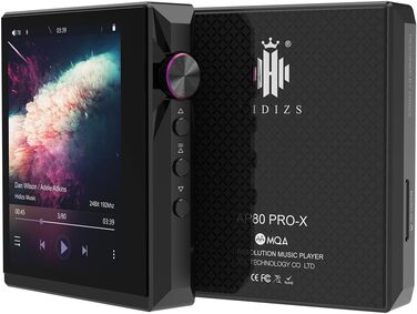 Портативний Hi-Res музичний плеєр AP80 PRO-X з Bluetooth, MQA, двома ESS9219C DAC, підтримкою MQA 8X, LDAC, apt-X, AAC, USB DAC, DSD256, HiBy Link, симетричний вихід