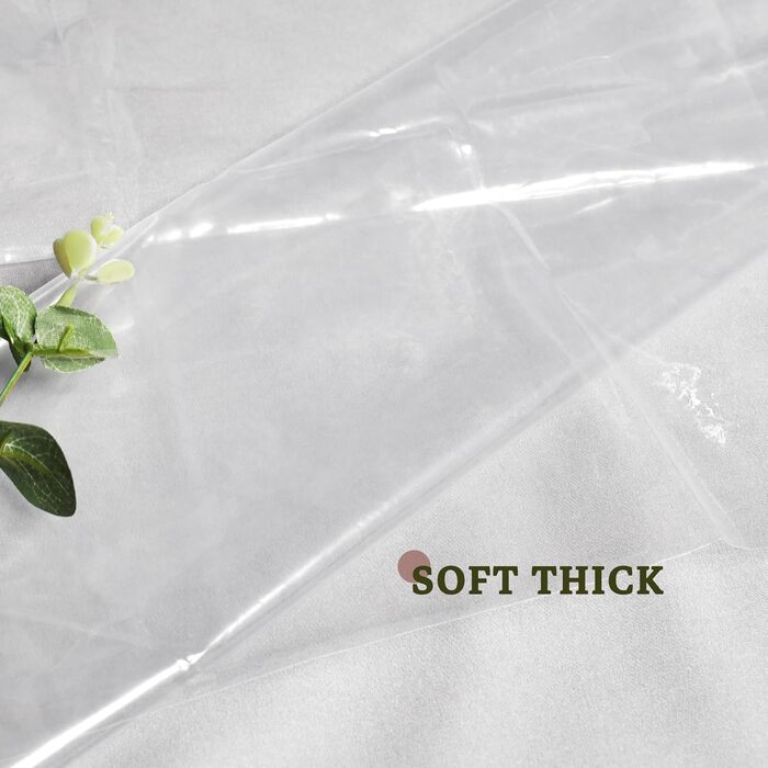 Душовий завіс Barossa Design Extra - міцний, прозорий, з магнітами, 182.9 x 182.9 см