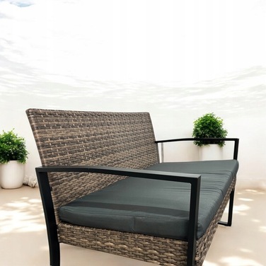 Комплект садових меблів NM-08 MTG, техноротанг, світло-коричневий