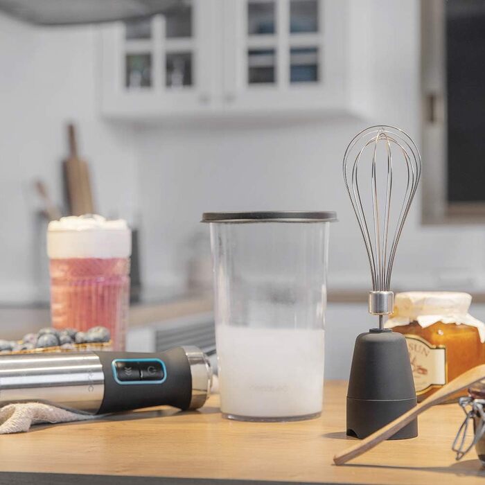 Блендер Cecotec Stabmixer Power TitanBlack 1500 XL Cream: 1500 Вт, CrossBlades, титанове покриття, XL насадка, захист від бризок