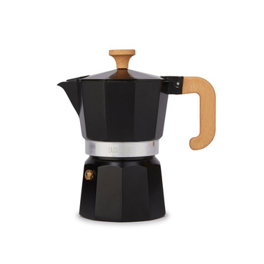 Кавоварка гейзерна Kitchen Craft LA CAFETIERE, чорна, алюміній, 150 мл