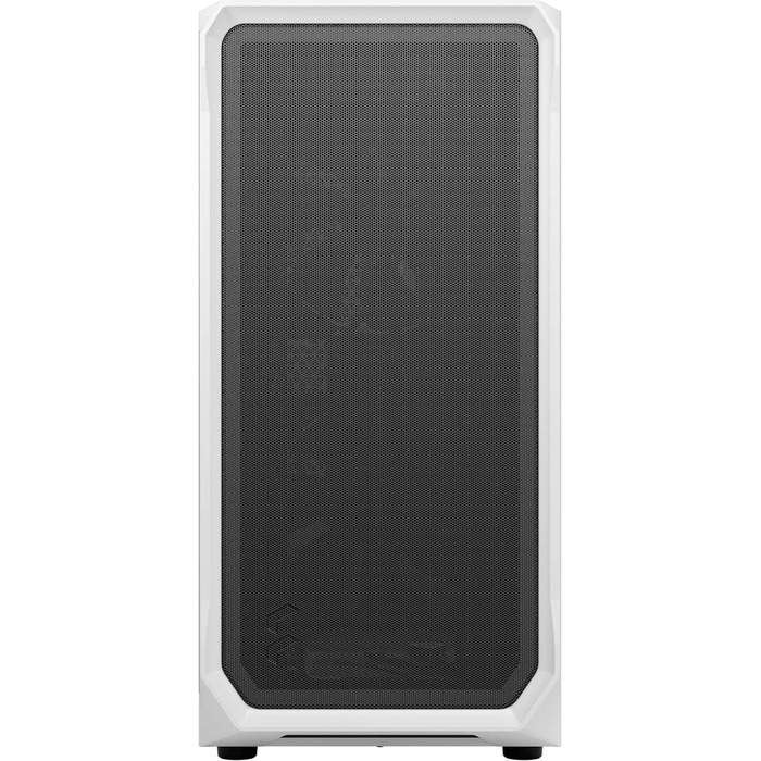 Корпус для ПК Fractal Design Focus 2 White з загартованим склом, білий, сітчаста передня панель, 2 вентилятори 140 мм, ATX, ігровий
