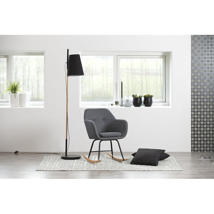 Крісло-гойдалка AC Design Furniture Wendy, метал, сірий (темно-сірий), 57x71x81 см