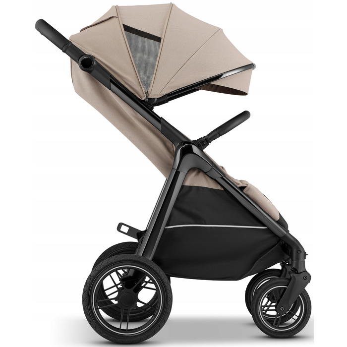 Дитячий прогулянковий візок Sirocco Maxelle: великі колеса 28 см, великий капюшон, амортизація