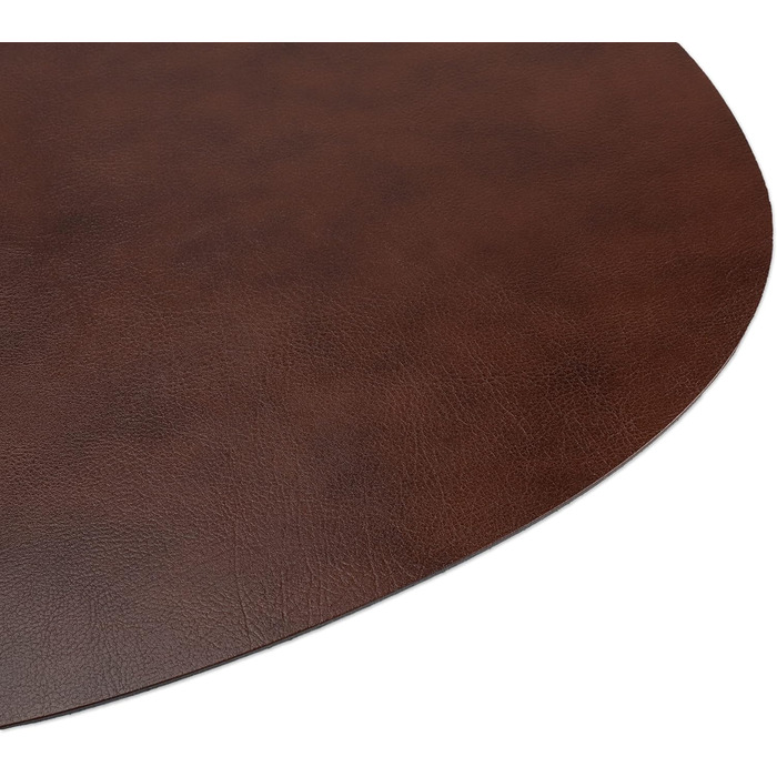 Набори серветок на стіл, 4 шт. – екологічні, стабільні та неслизькі – з преміальної еко-шкіри, Made in Germany (сучасний дизайн), темно-коричневий колір