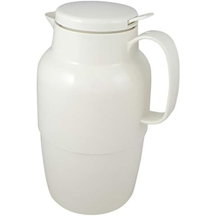 Термос Helios Mondo Push з нержавіючої сталі, 1,3 л, білий