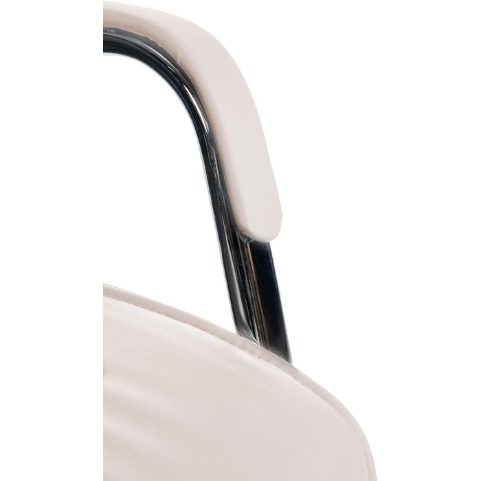 Стілець конференційний Sievert з м'якою оббивкою, екошкіра, кремовий колір - зручний стілець для переговорів та офісу