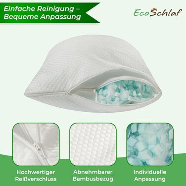 Ортопедична подушка Airflow для сну на боці з Memory Foam – підтримка шиї, зменшення болю, комфортний сон