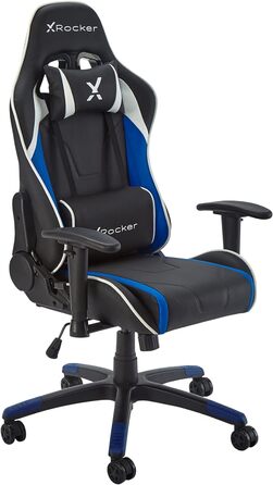 Ігрове крісло X Rocker Junior Carbon обертове чорно-синє
