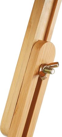 Підставка для ванни Relaxdays 2-в-1 з підсвічуванням, бамбук, регульована, 74,5-114 см, 18x114x25 см