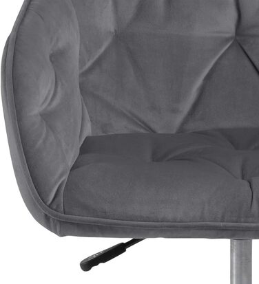 Крісло для офісу Bentley від AC Design - крісло для роботи, зелено-чорне, з м'якою оббивкою з велюру, розмір 88,5 x 59 x 58,5 см