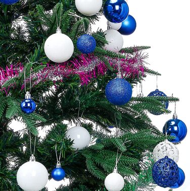 Предмет, ялинкові дрібнички, золоті Різдвяні дрібнички, 6 см/4 см/2 см, пластикові настінні прикраси для ялинки, дрібнички, прикраси для дверей, святкові прикраси (білий і синій), 101