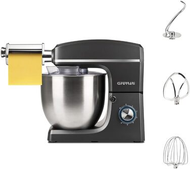 Кухонна машина Pastaio 10 & Lode, 1500 Вт, 10 літрів, нержавіюча сталь, 6 швидкостей, сірий колір