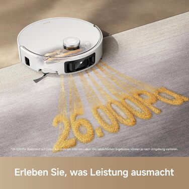 Робот-пилосос Mova V50 Ultra з функцією миття підлоги, 24000 Па, подолання перешкод 6 см, навігація Liftable Navigation+RGB AI+LED, 80°C гаряча вода, 63°C самостійна сушка, DuoSolution System, щітка Tricut (Z60 Ultra Standalone)