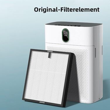 Розумний очищувач повітря Oryzom Smart Luftreiniger V1 Pro з HEPA-фільтром та датчиком PM2.5, керування через додаток та голосовий помічник (білий)