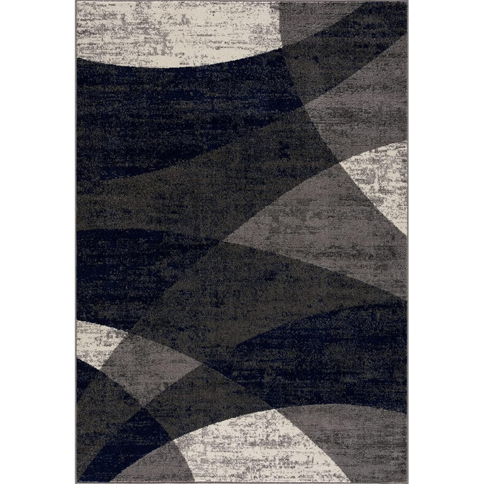 Вінтажний килимок, Короткий ворс, Червоний/Жовтий/Синій, Oeko-Tex 100, 80x150 см (також 160x230 см, Синій)