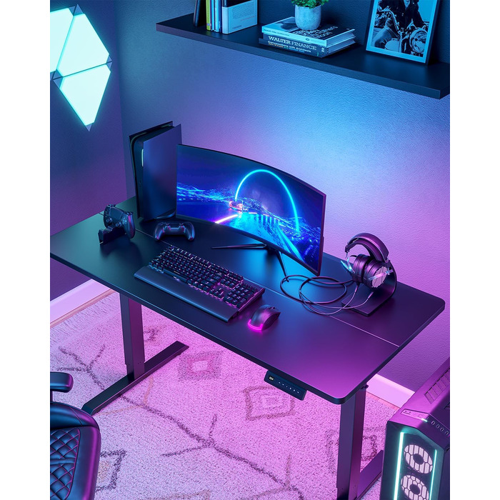 Електричний стіл Cubiker з регулюванням висоти, T-подійна металева ніжка, пам'ять налаштувань, антиколізійна система, біла стільниця