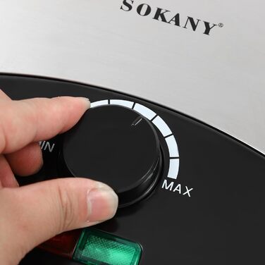 Електричний контактний гриль для приготування їжі на столі, 2000 Вт, чорний