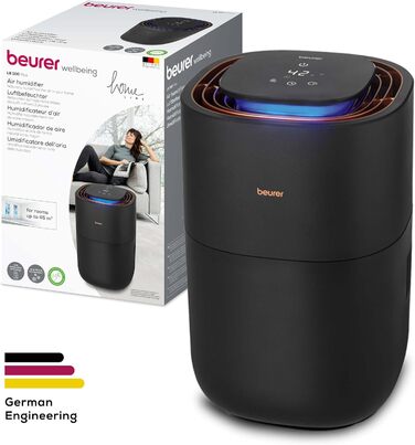 Зволожувач повітря Beurer LB 300 Plus: Тест-переможець Stiftung Warentest, холодне випаровування, індикатор вологості, фільтр-сушка, до 45 м²